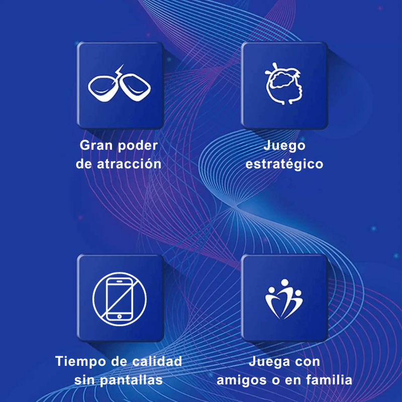 Damas Magnéticas - Juego de mesa con 20 imanes