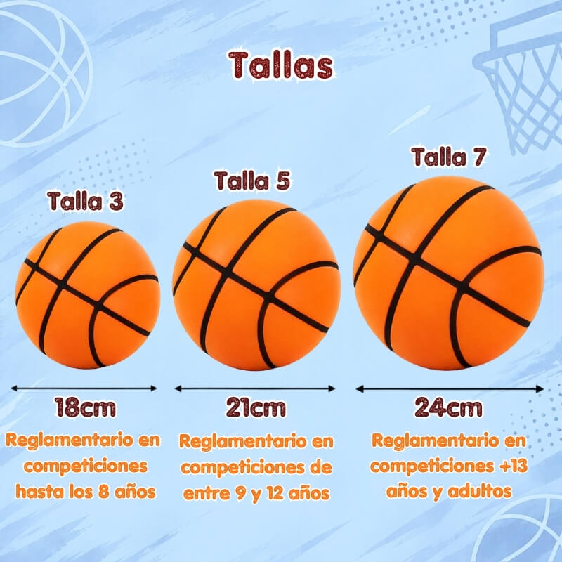 Pelota silenciosa - Imita el bote de las pelotas de baloncesto