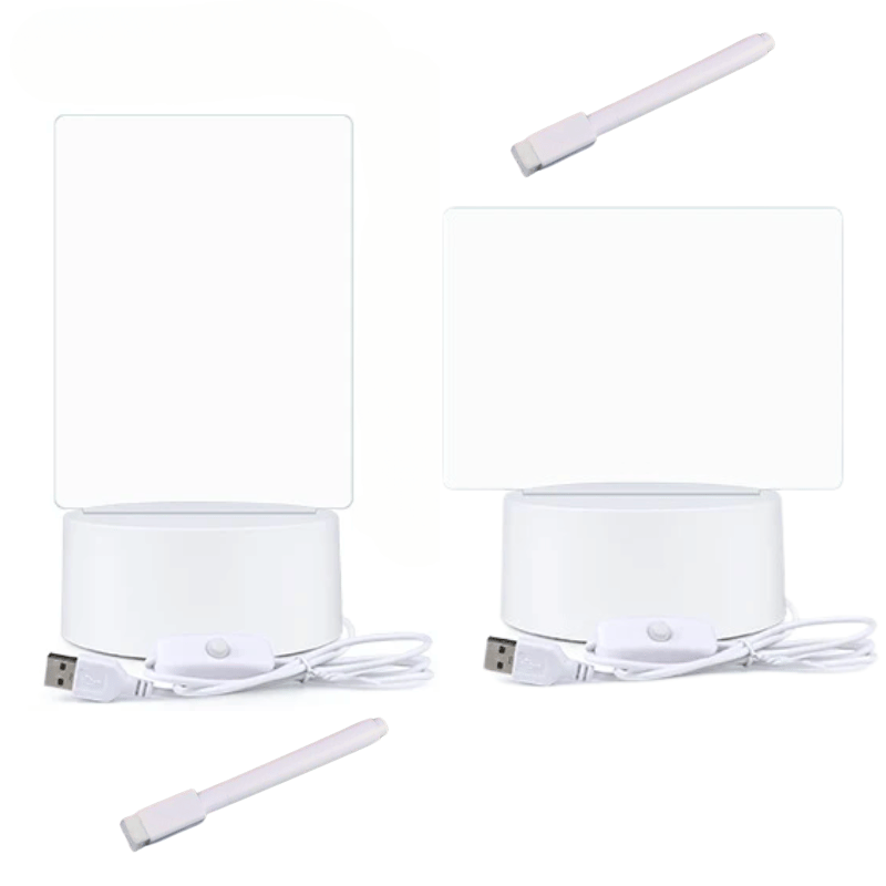Pizarra LED para mesita de noche