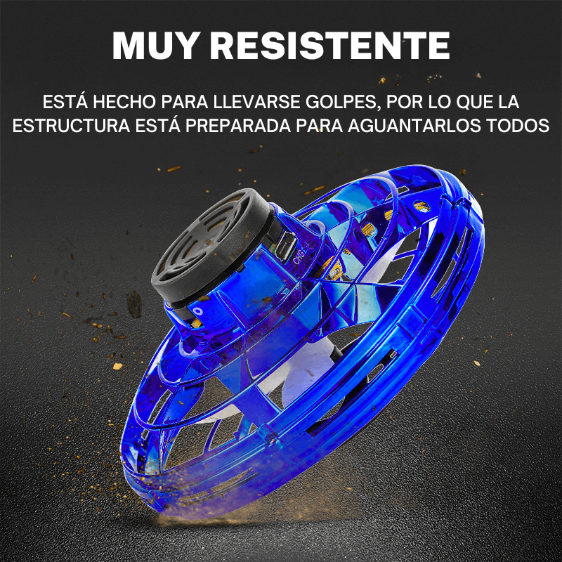 Pião Flutuante - Com carregamento USB e luzes LED