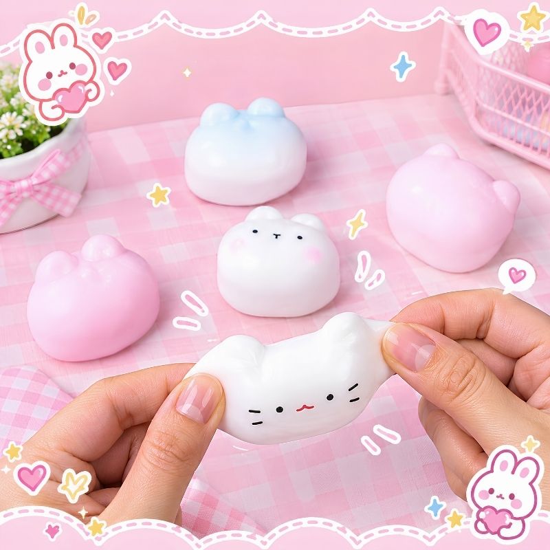 Fábrica de Squishies - Kit de manualidades con moldes, decoraciones y silicona líquida