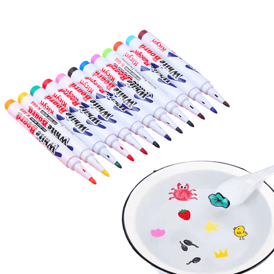 Floating Markers - 12 markers with floating ink