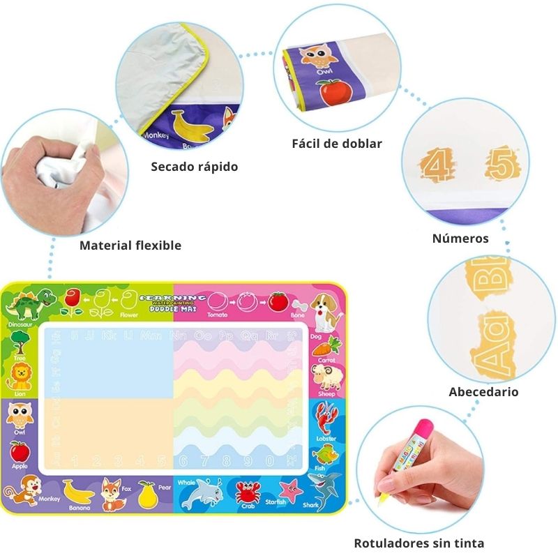 Lona mágica para pintar con agua + accesorios