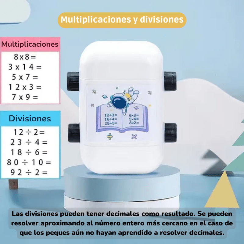 Rodillo Matemático - Tiras de operaciones al momento