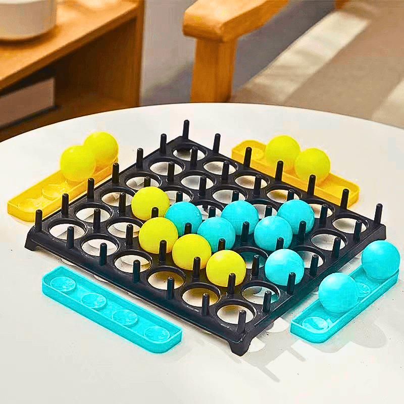 Bounce Ball - Juego de mesa en familia con 16 pelotas y 9 cartas de forma