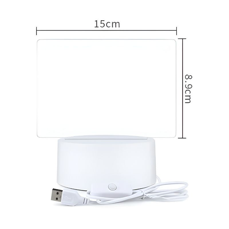 Pizarra LED para mesita de noche
