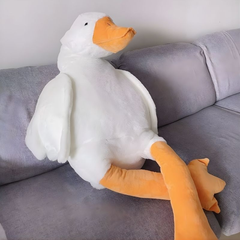 Pato gigante! Peluche/Almohada de 1.30m, hecho de felpa suave