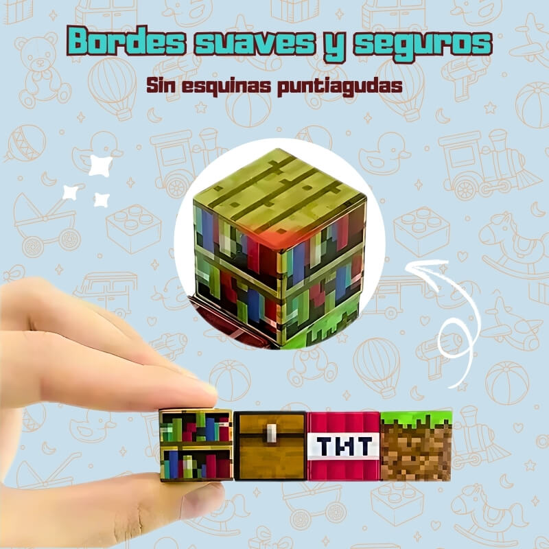 Bloques Magnéticos Creativos - Cubos con 8 imanes para crear sin límites