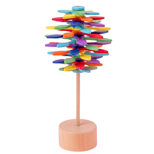 Rotating wooden mosaic - Colorful anti-stress decoration