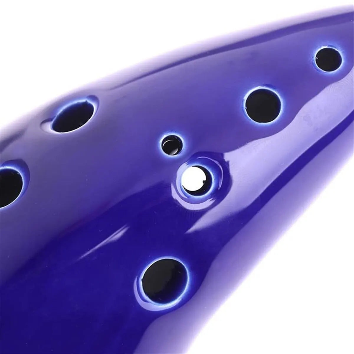 Ocarina - Instrumento de Cerámica con 12 agujeros - Kit completo con manual, bolsa de transporte y soporte