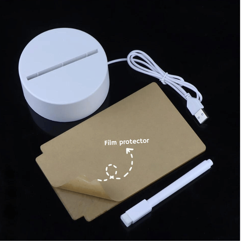 Pizarra LED para mesita de noche