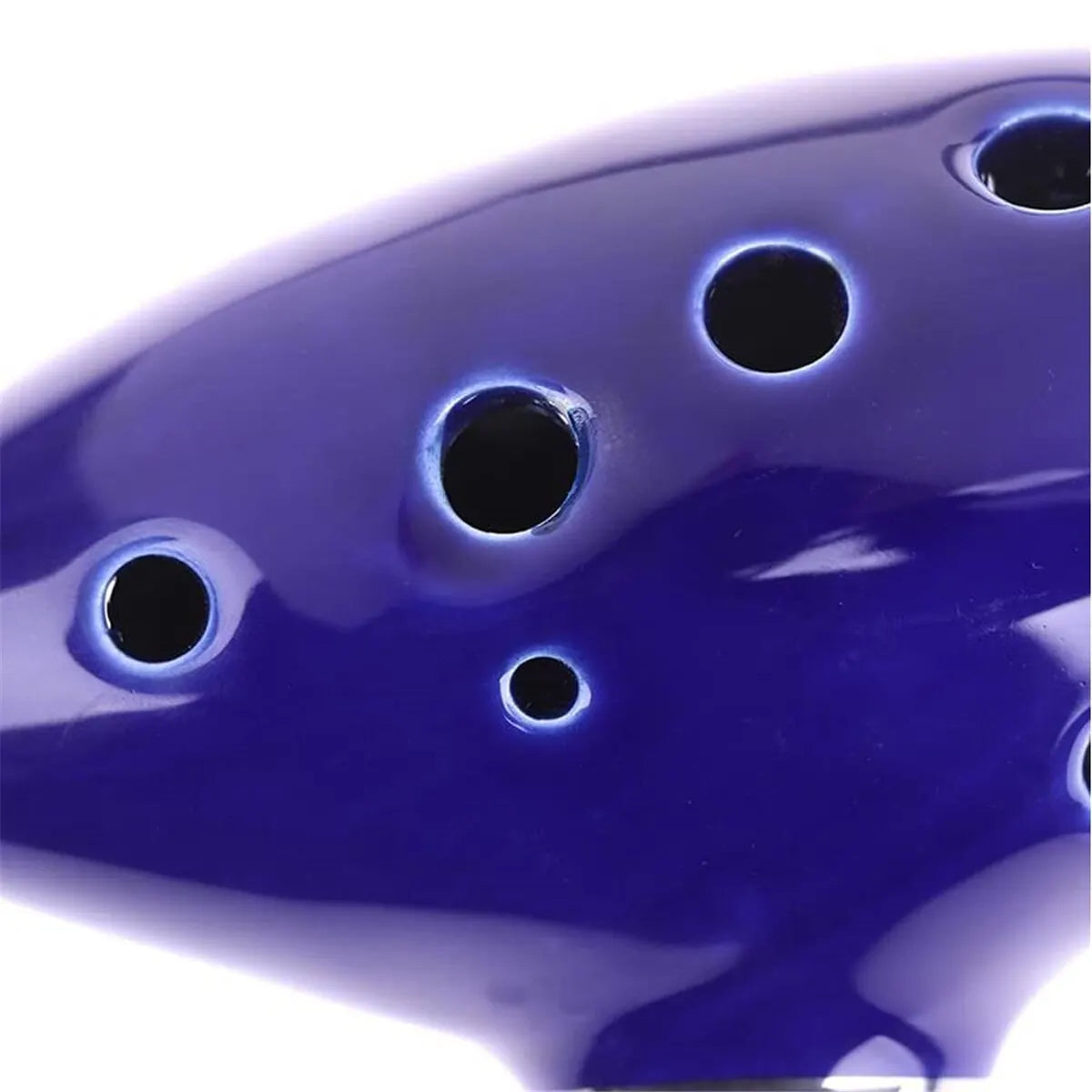 Ocarina - Instrumento de Cerámica con 12 agujeros - Kit completo con manual, bolsa de transporte y soporte
