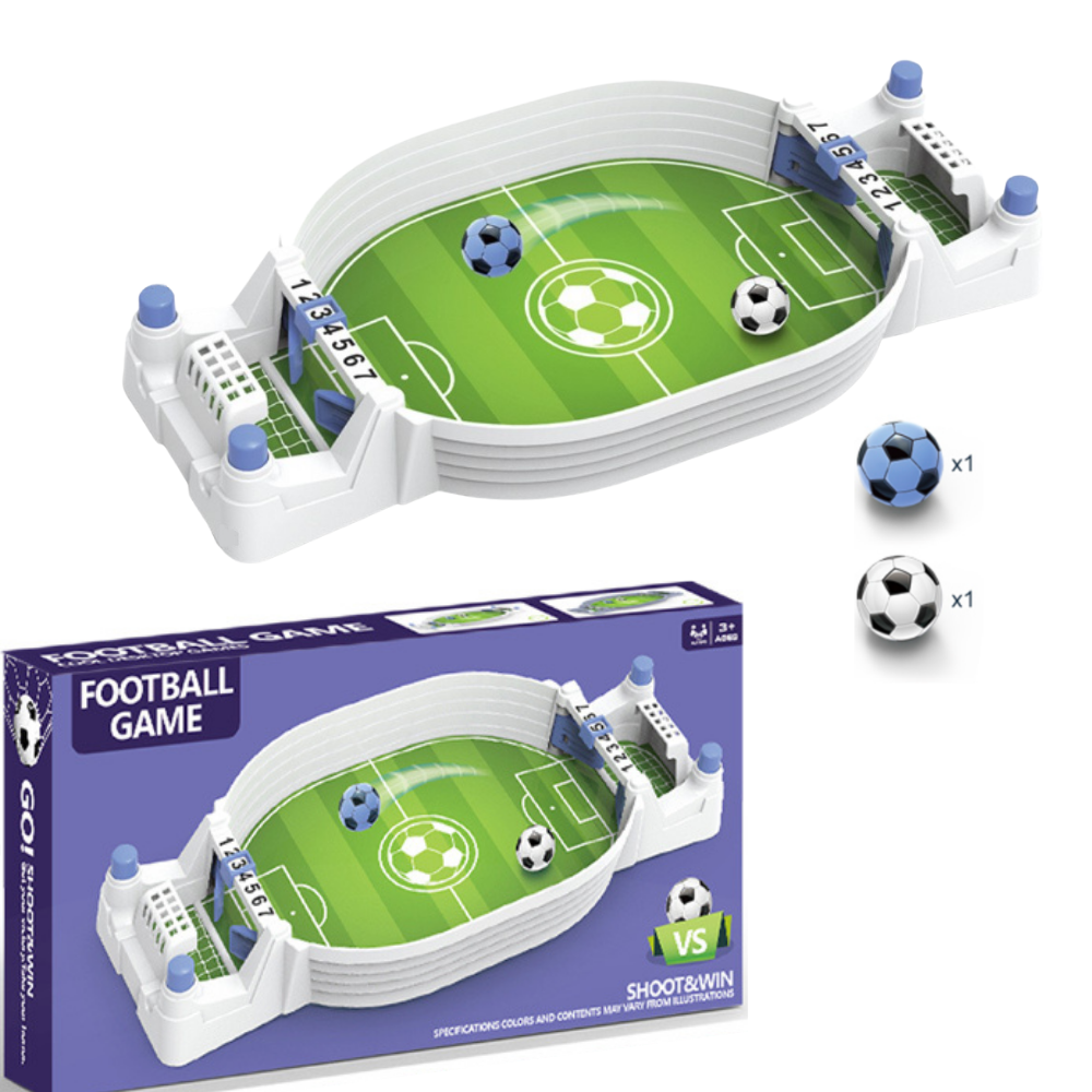 Mini Campo de Fútbol 1vs1 - Juego de mesa tipo Pinball 26 x 13 cm