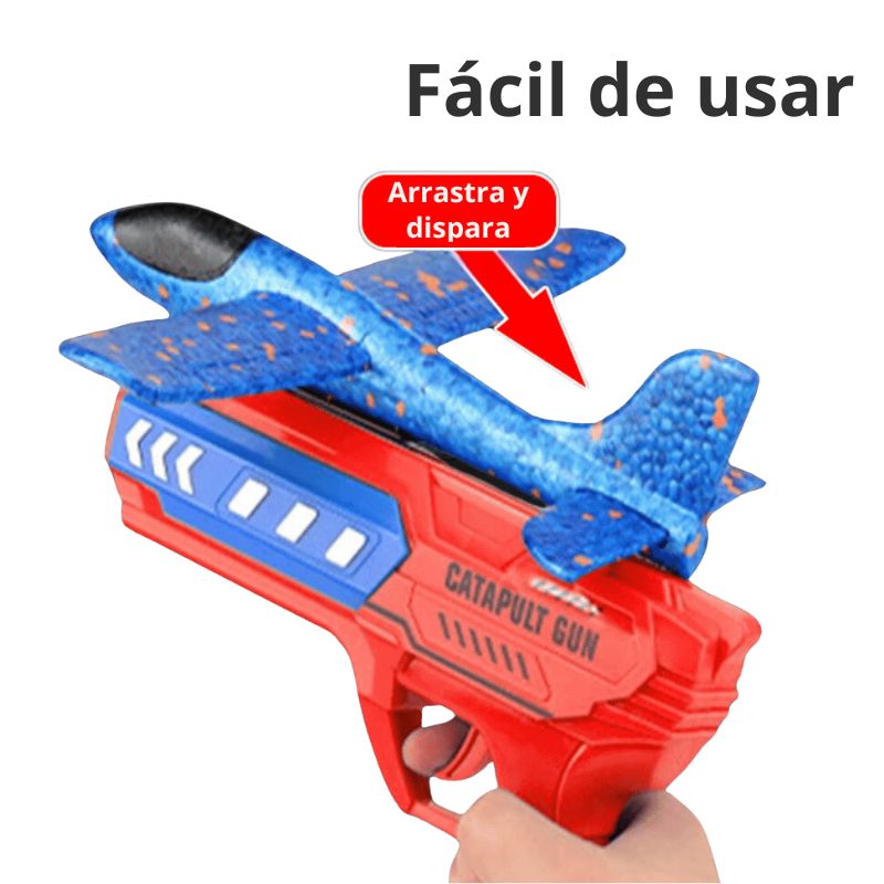 Avião planador com arma lançadora