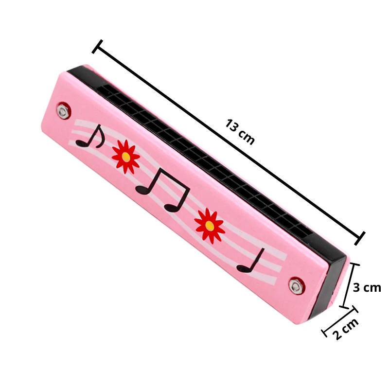 Harmónica infantil de madera, 13cm