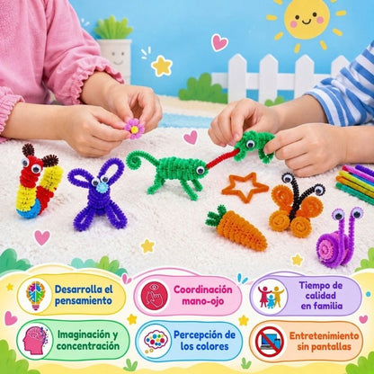 MegaKit de Manualidades  - Con 1.000 accesorios para combinar y crear sin límites