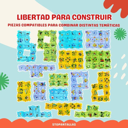 Puzzle Circuit - Customizable Car Circuit with interlocking pieces
