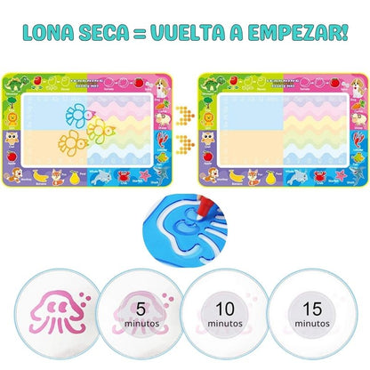 Lona mágica para pintar con agua + accesorios
