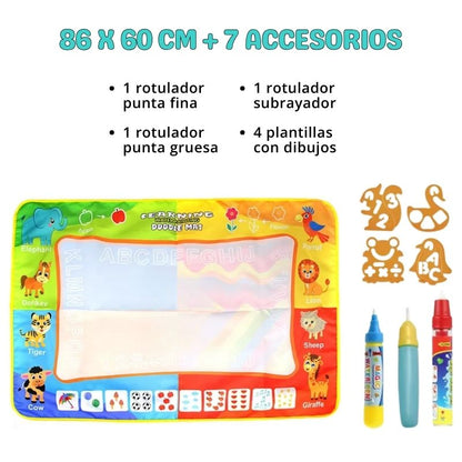 Lona mágica para pintar con agua + accesorios