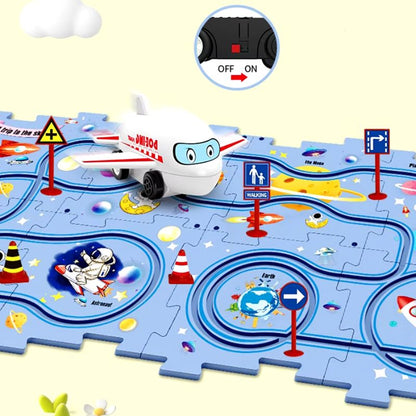 Circuito Puzzle - Circuito de Coches personalizable con piezas encajables