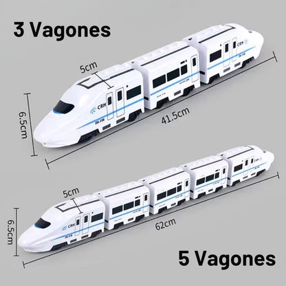 Tren Evitaobstáculos - Con giro automático, música y luz