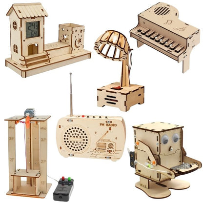 Utilidades Montessori - Experimentos funcionales de madera para fabricar en casa