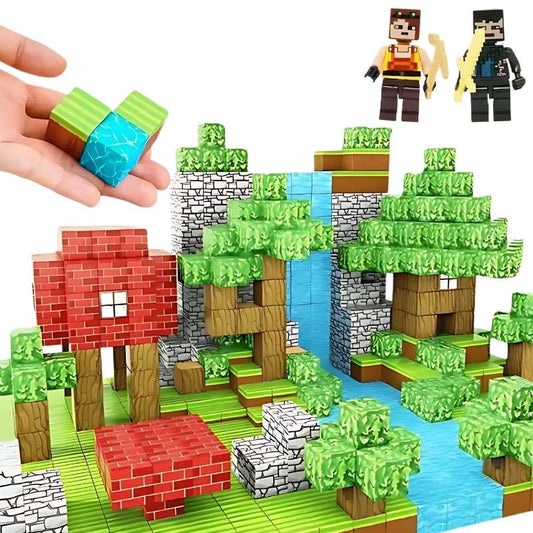 Bloques Magnéticos Creativos - Cubos con 8 imanes para crear sin límites