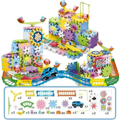 Feria Giratoria - Juego de construcción con engranajes y motor