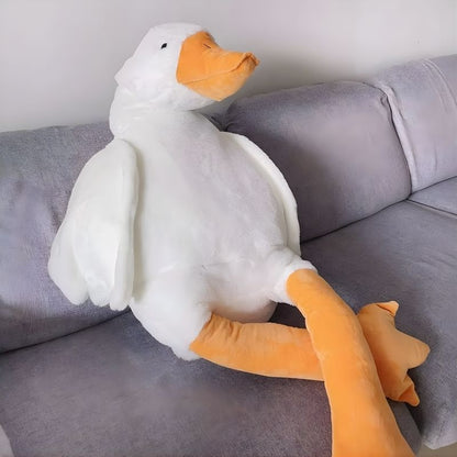 Pato gigante! Peluche/Almohada de 1.30m, hecho de felpa suave