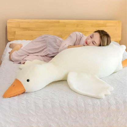 Pato gigante! Peluche/Almohada de 1.30m, hecho de felpa suave