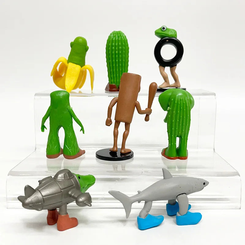 Figuritas Brainrot, Pack de 8 - Tungtung Sahur, Tralalero Tralala, Ballerina Capuchina...