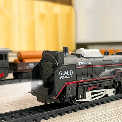 Century Express - Vintage train with 16-track circuit (123x67cm), with locomotive and 3 carriages, rechargeable batteries and charger included