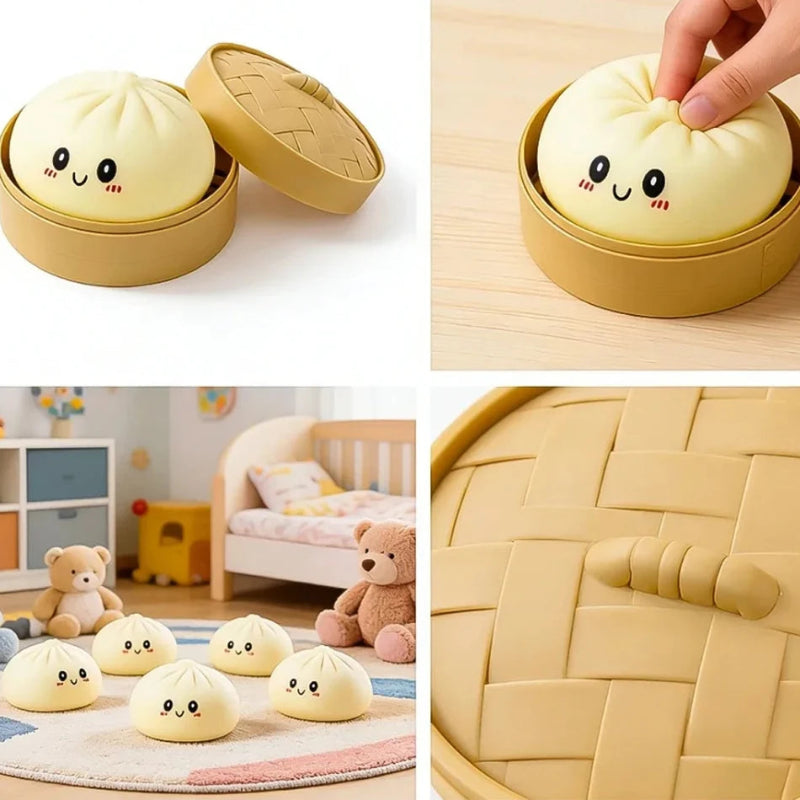 Dumpling Squishy Sorpresa! - Pack de 5 Squishies blandos con cajas de dumpling