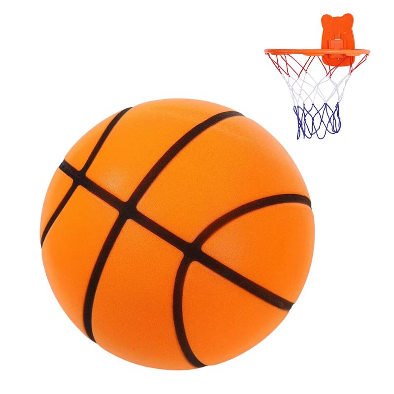 Silent foam basketball - Mimics the bounce of regulation balls