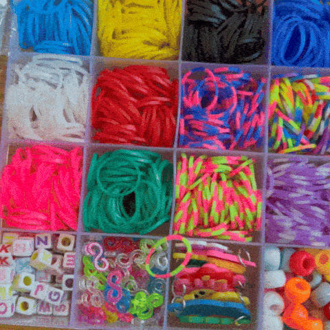 Kit de Gomitas todo incluido - Set de manualidades con 3.000 gomas y accesorios para hacer pulseras, llaveros y más