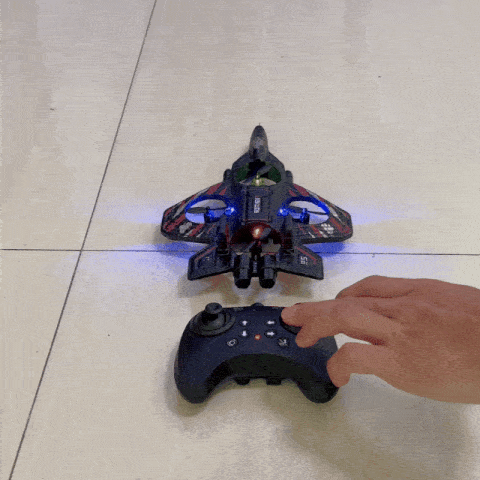 Dron de combate teledirigido - Avión acrobático preparado para choques con control remoto