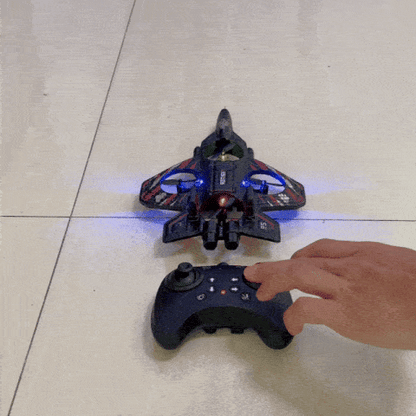Dron de combate teledirigido - Avión acrobático preparado para choques con control remoto