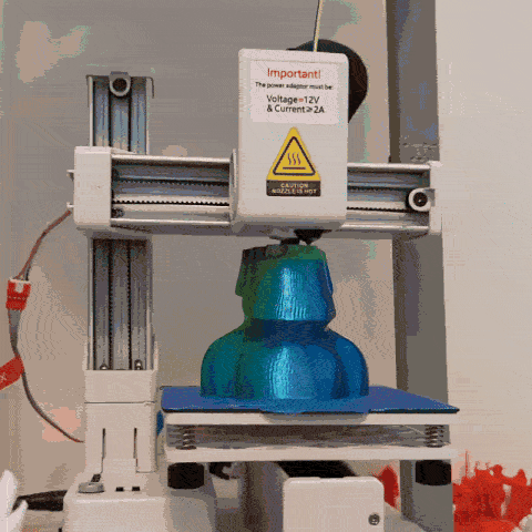Impresora 3D para principiantes - Con 10m de PLA, tarjeta de memoria y diseños preinstalados