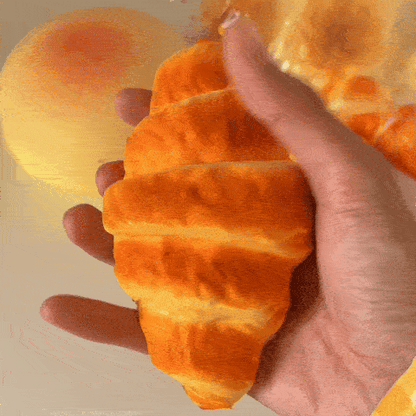 Squishy Pack! - 4 Squishies sensoriales: Mantequilla, hamburguesa, croissant y sandía