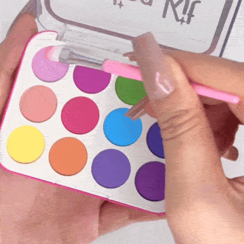 Kit de Maquillaje Invisible - Con 12 cosméticos y brochas para jugar a maquillarse sin manchas