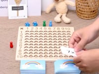 Wooden Addition or Multiplication Table - Educational Board for Learning Operations