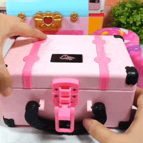 Tocador de Maquillaje Todo en 1 - Con espejo, cajones y cosméticos reales seguros para niños